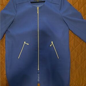 Metrostyle Royal Blue Jacket with Gold Zipper